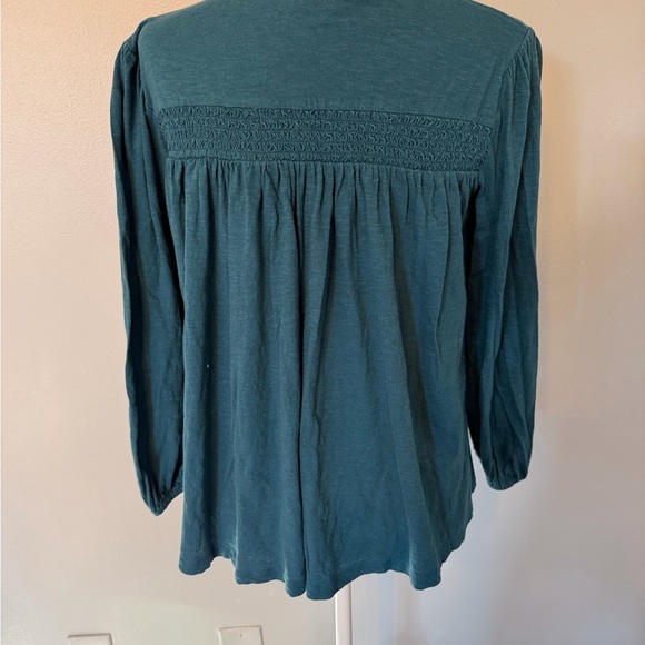 Lucky Brand Teal Button-Down Blouse - Picture 4 of 7
